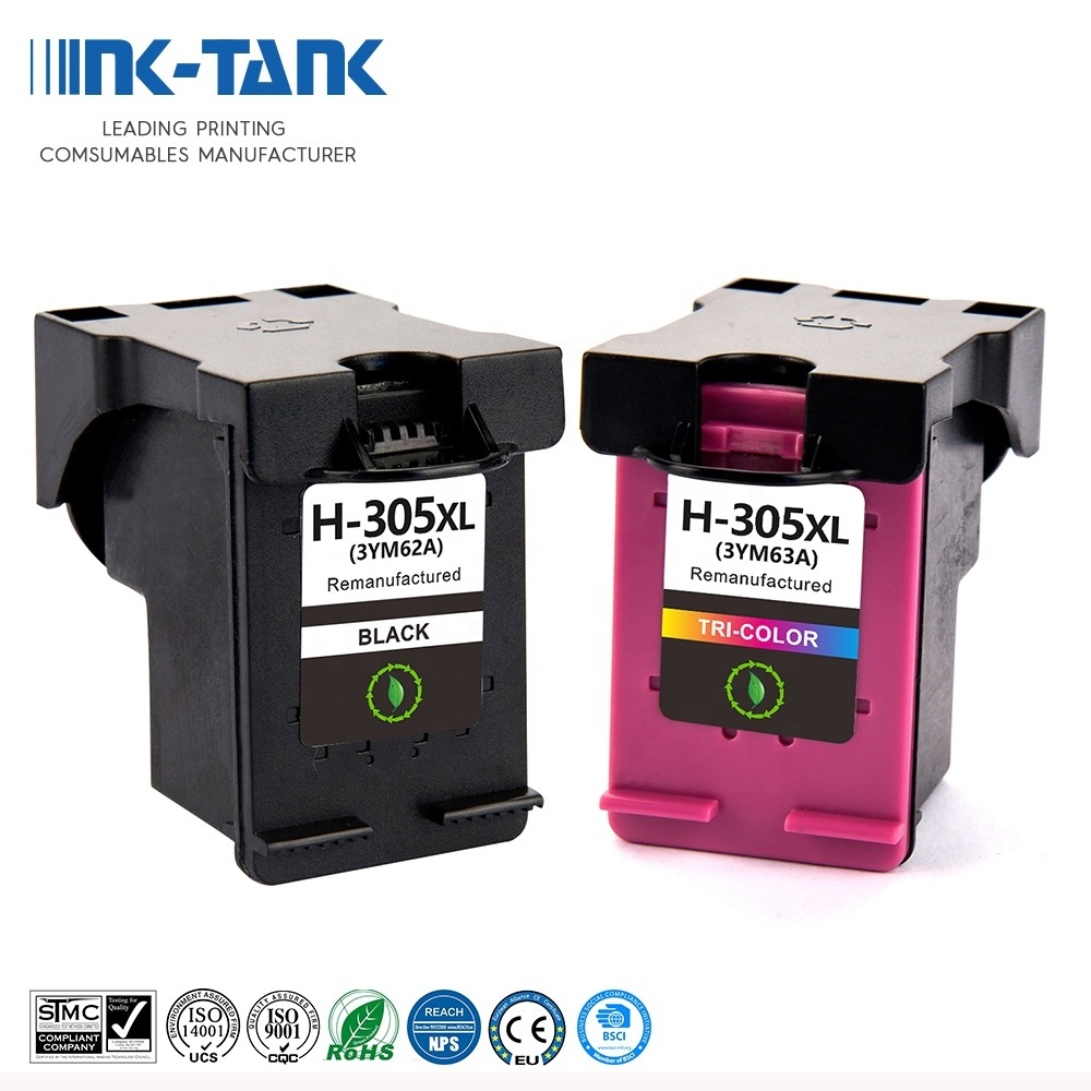 INK-TANK 305 XL 305XL For HP305XL Cartouche Color Remanufactured Inkjet Ink Jet Cartridge for HP305 for HP DeskJet 2710 Printer