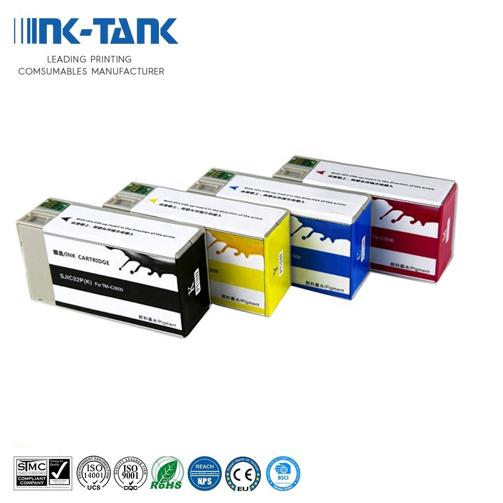 INK-TANK SJIC22P SJIC22 Premium Color Compatible Inkjet Ink Cartridge for Epson TM-C3500 C3500 Printer