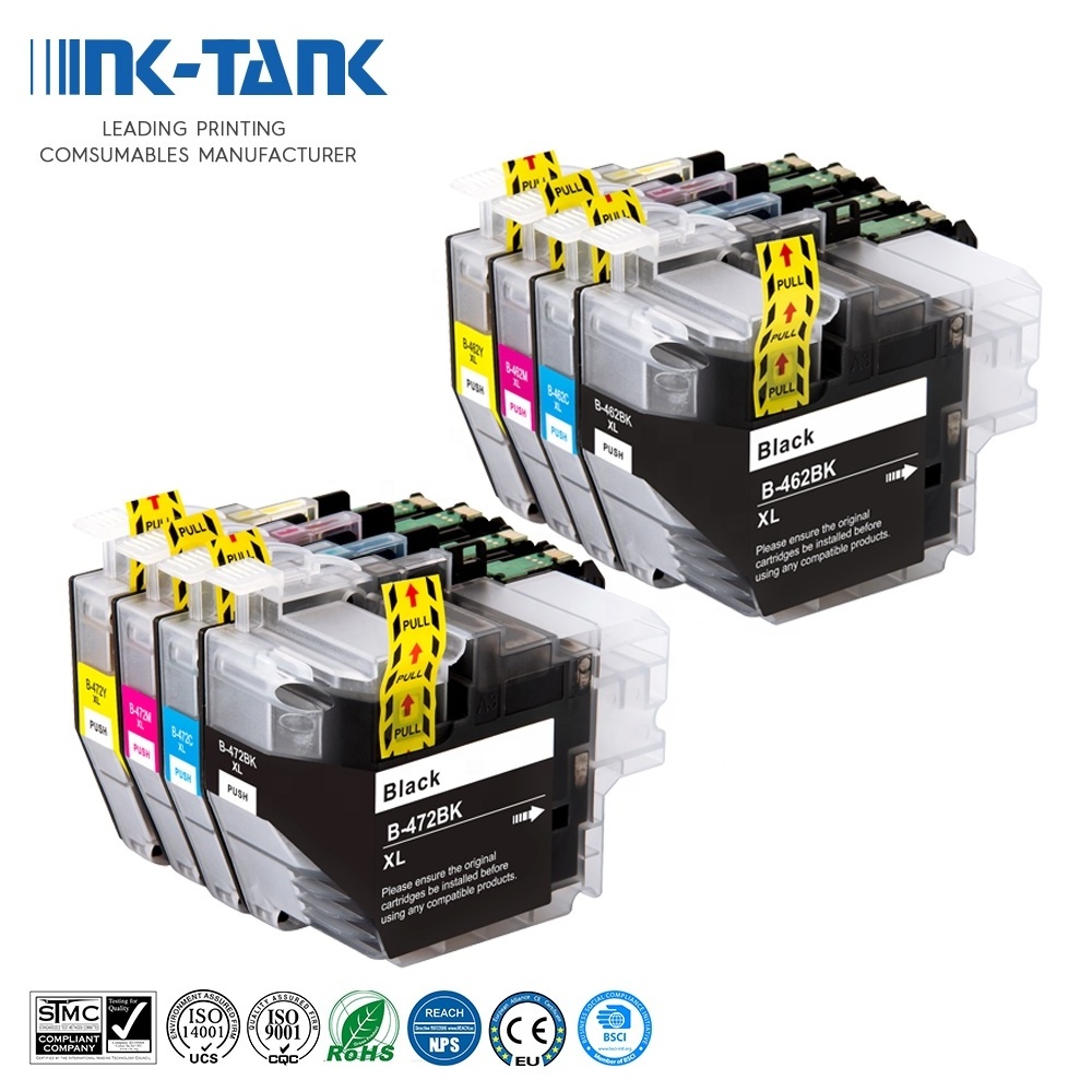 INK-TANK LC462 LC 462 472 LC462XL LC-462 LC-472XL LC451 LC451XL Compatible Inkjet Ink Cartridge for Brother MFC-J3940DW Printer