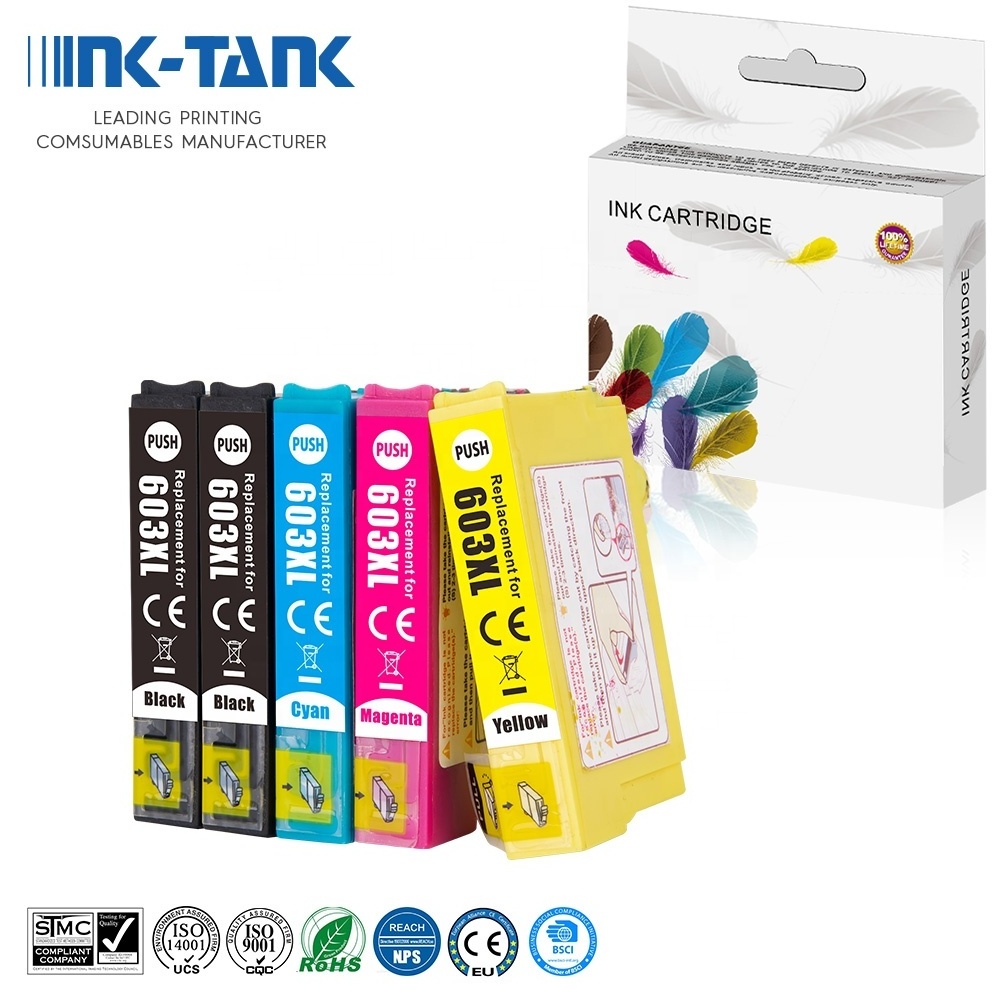 INK-TANK 603 XL T603 603XL T603XL Premium Color Compatible Inkjet Ink Cartridge for Epson XP-3105 XP-4105 XP-2100 Printer