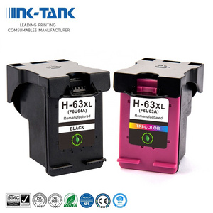 INK-TANK 63 XL 63XL Remanufactured Color Black Ink Cartridge for HP63 for HP63xl for HP Deskjet 2131 2130 3630 4520 Printer