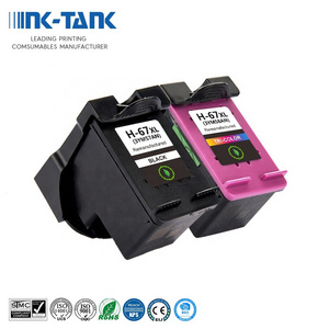 INK-TANK 67XL 67 XL Premium Color Remanufactured Inkjet Ink Cartridge For HP67XL For HP67 For HP Deskjet 1200 2700 Printer