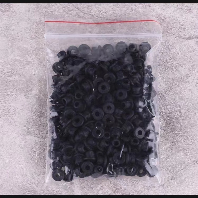 Inktastic Tattoo Supplies Professional Tattoo Accessories Black Rubber O-rings, Elastic Band, Nipples Needle Grommets