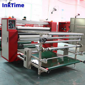 Multi-Function Large IT-T12200 Width Cloth Textile Fabric Rotary Sublimation Roll To Roll  Heat Transfer Press Printing Machine