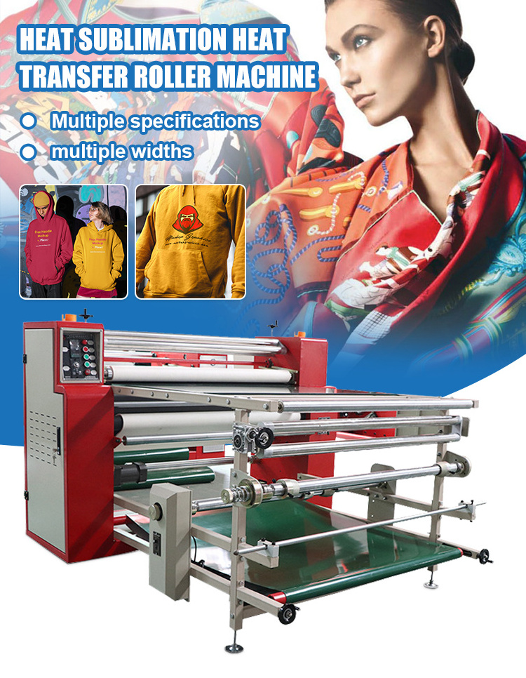 Multi-Function Large IT-T12200 Width Cloth Textile Fabric Rotary Sublimation Roll To Roll  Heat Transfer Press Printing Machine