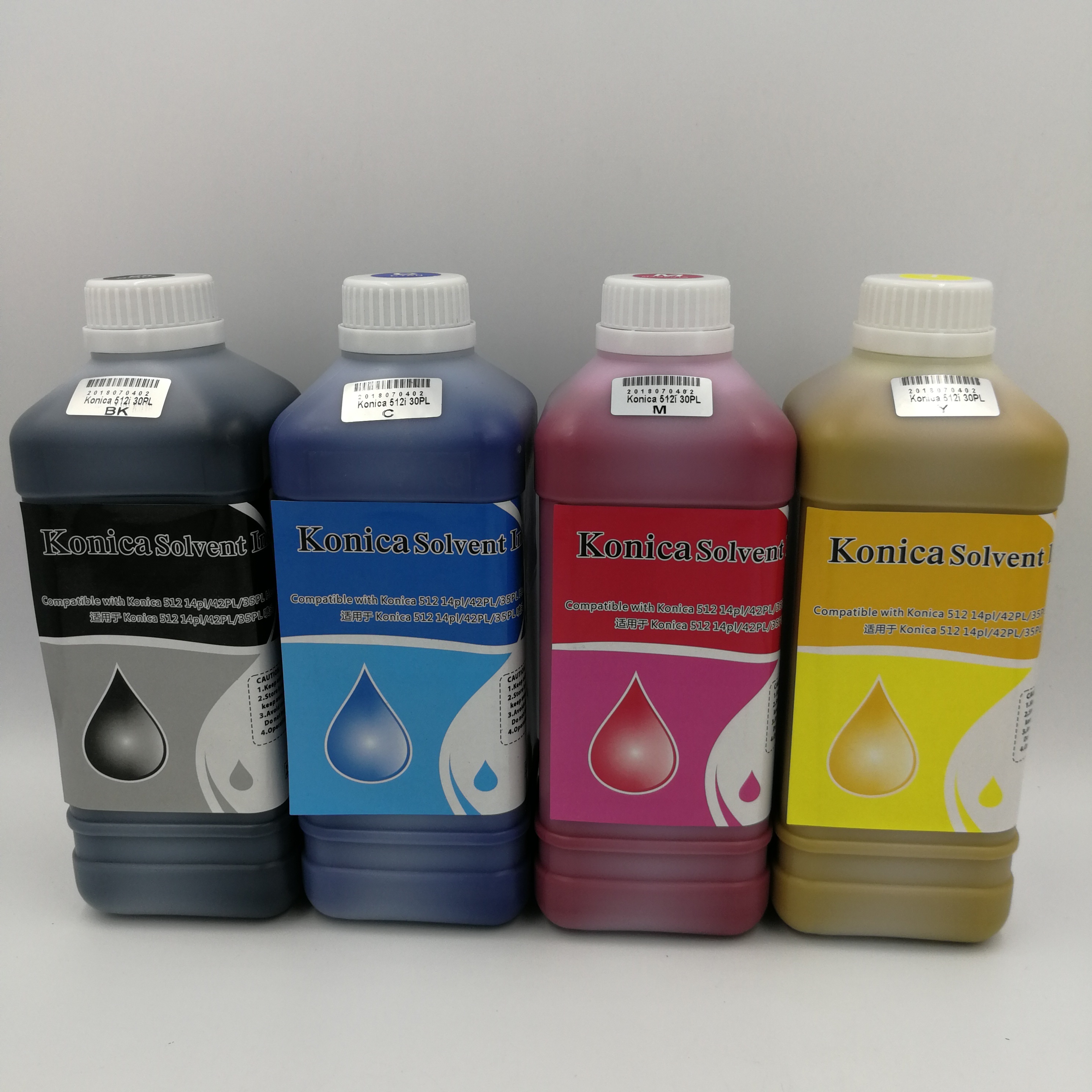 Paint/solvent ink/Tintas for LiYu printer with konica512i 30pl /konica 512 14pl/konica 512 42pl