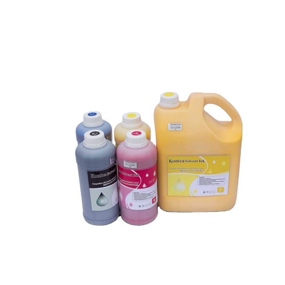 Paint/solvent ink/Tintas for LiYu printer with konica512i 30pl /konica 512 14pl/konica 512 42pl