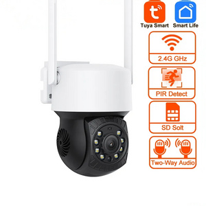 3MP Tuya Wifi PTZ Camera Outdoor Smart Life Wireless IP Security Cam 2 Way Audio CCTV Mini Speed Dome Camera Video Surveillance