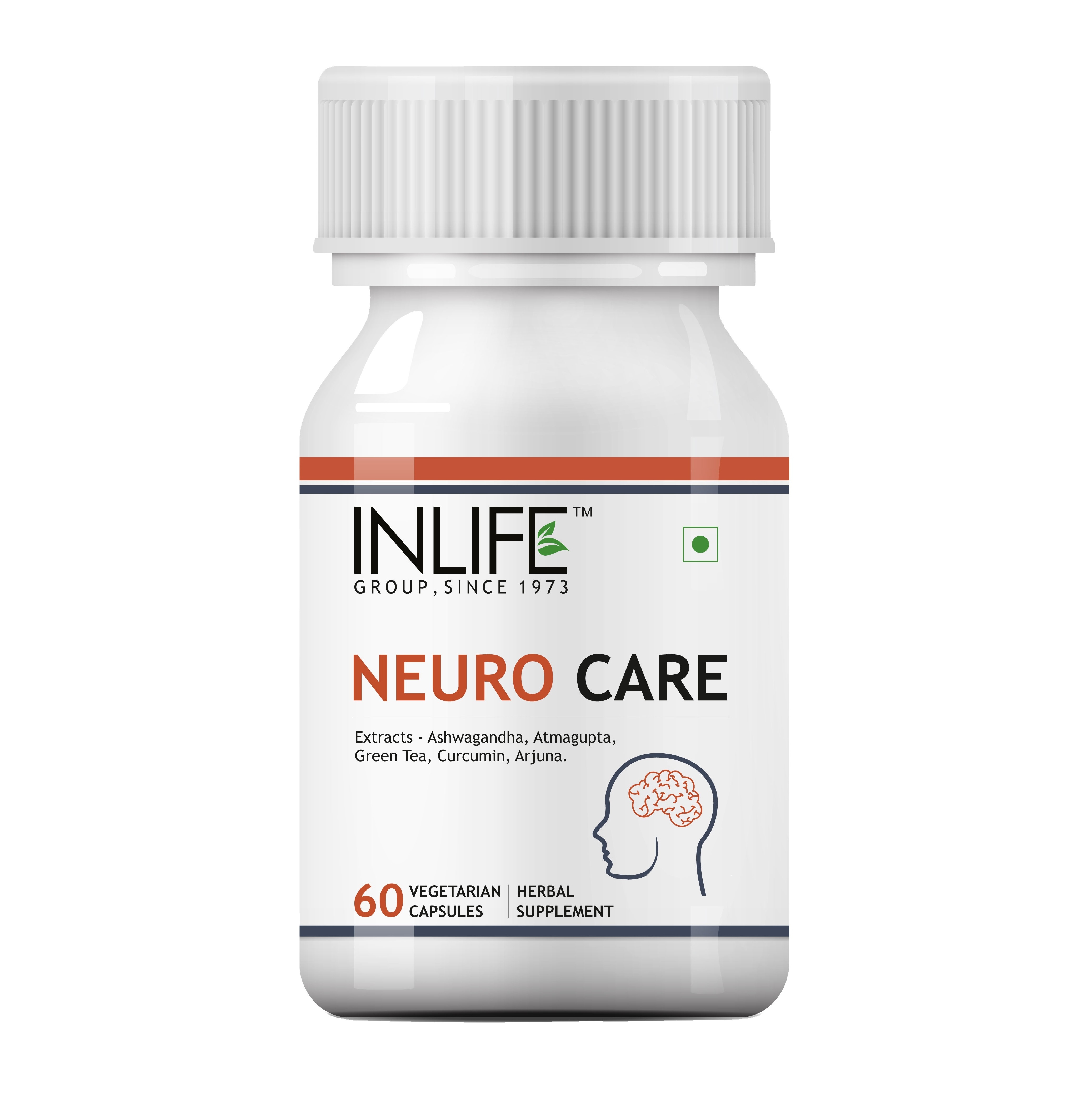 INLIFE Neuro Nerve Care Ayurvedic herbal health supplement - 60 vegetarian capsules