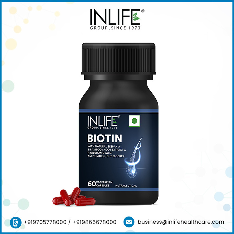 Premium Quality Biotin Supplement with Bamboo Shoot, Sesbania, Bhringraj, Vitamin C