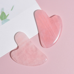 Natural Jade Gua Sha Scraper Board Massage Rose Quartz Jade Guasha Stone For Face Neck Skin Lifting Wrinkle Remover Beauty Care