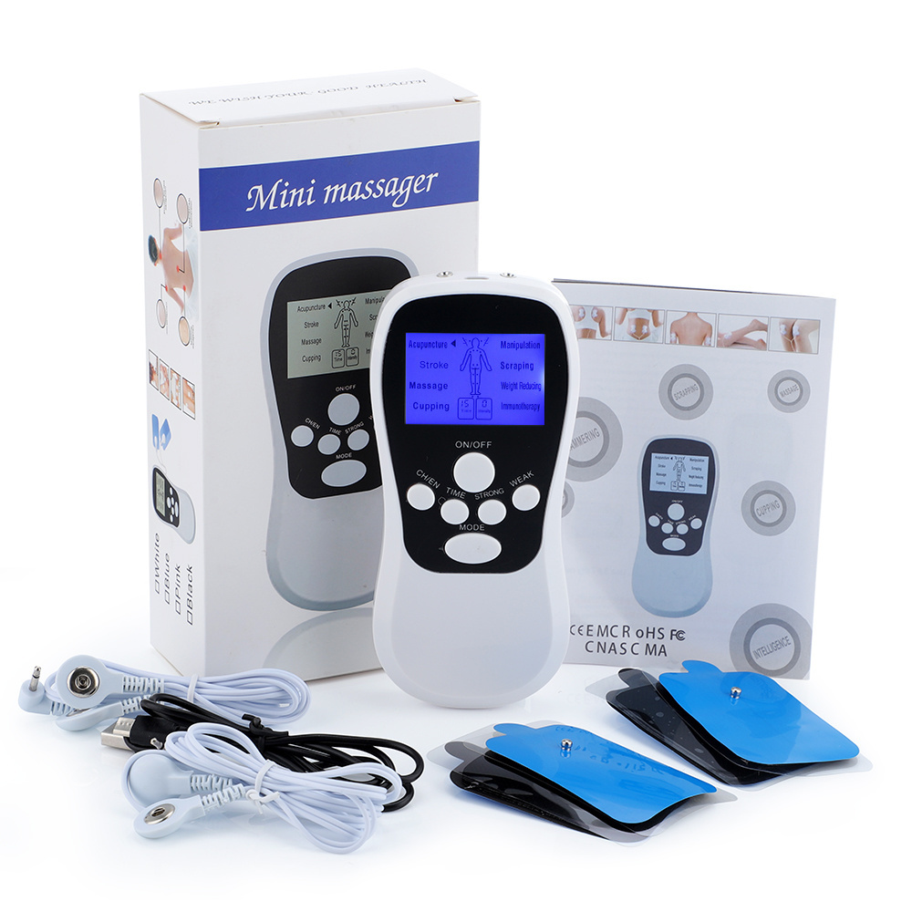 8 Mode EMS Electric Herald Tens Machine Acupuncture Body Massage Digital Therapy Massager Muscle Stimulator Electrostimulator