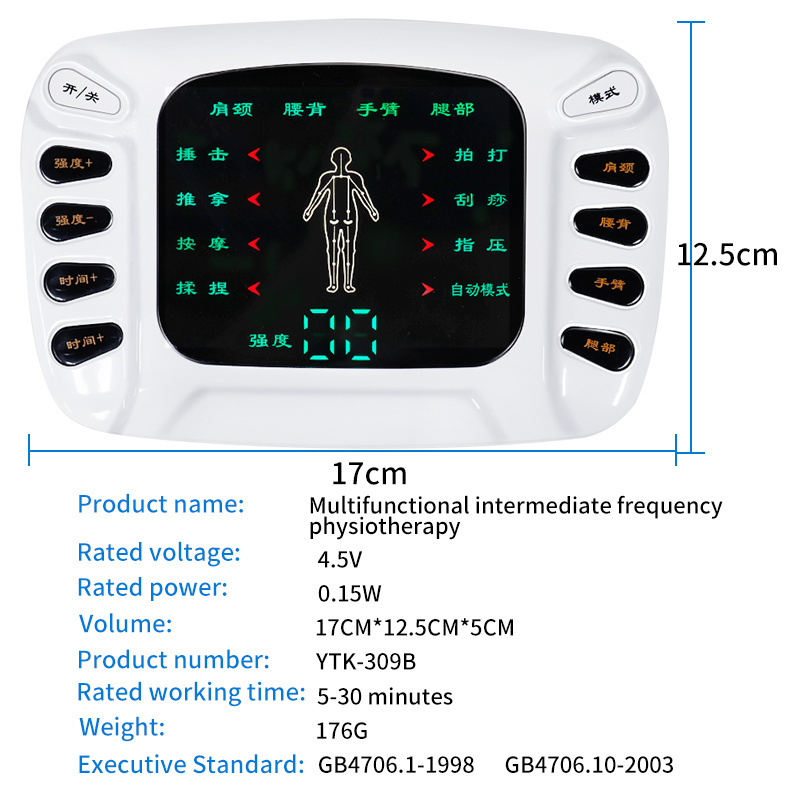 Electric Tens Muscle Stimulator Digital Muscle Therapy Full Body Massage Relax Pulse Ems Acupuncture Health Care Machine