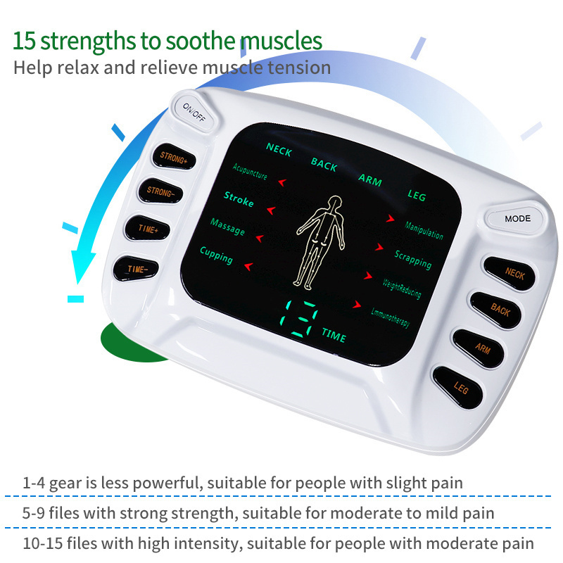 Electric Tens Muscle Stimulator Digital Muscle Therapy Full Body Massage Relax Pulse Ems Acupuncture Health Care Machine