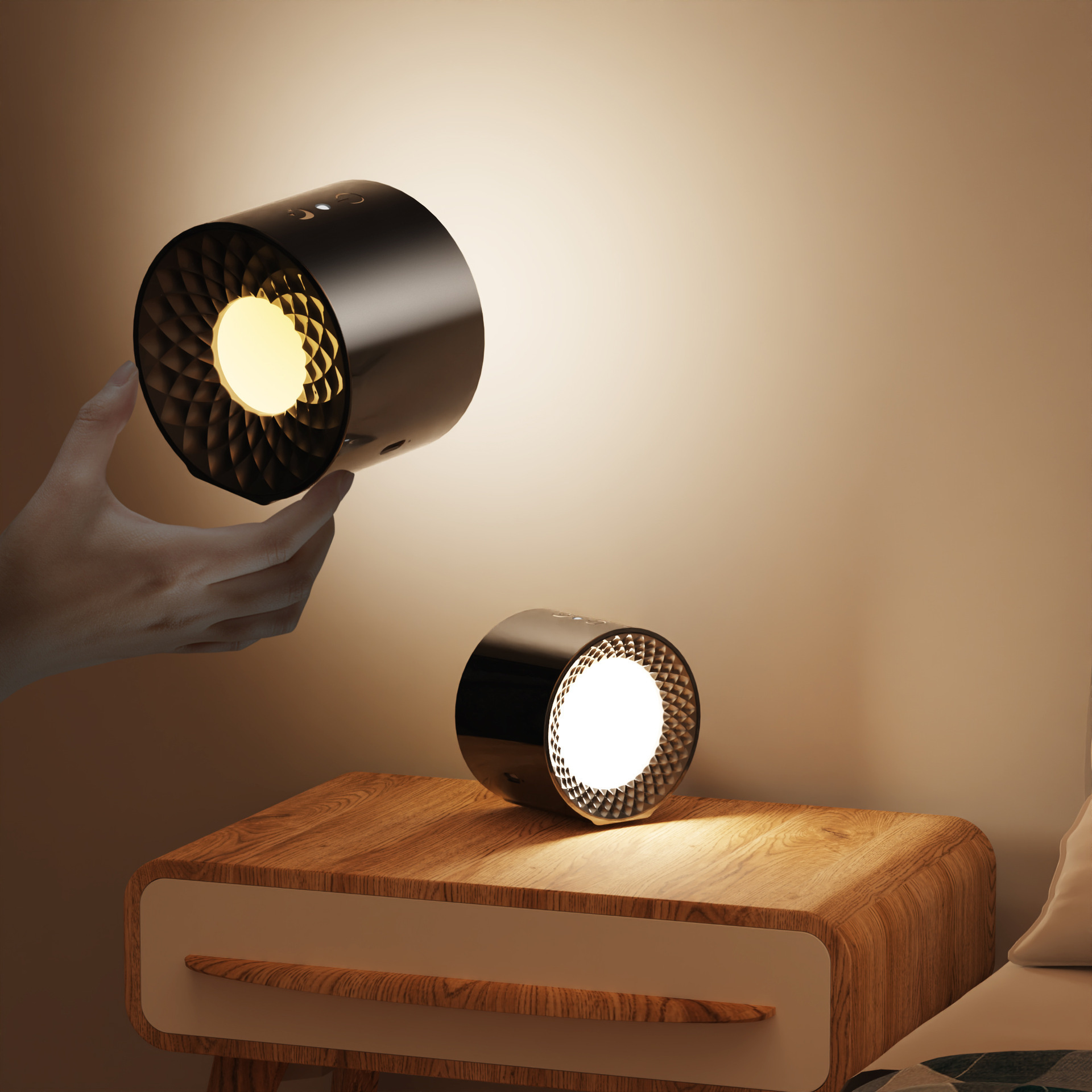 Up and down USB Rechargeable 360 Degree Rotate Magnetic Wall Lamp Touch Control LED Mounted Reading Wall Light