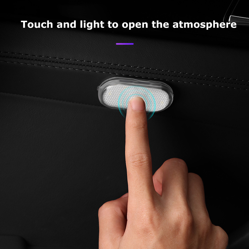 Car Interior Dome Light Finger Touch Sensor Reading Lamp 5V LED Car Styling Night Light Mini USB Charge