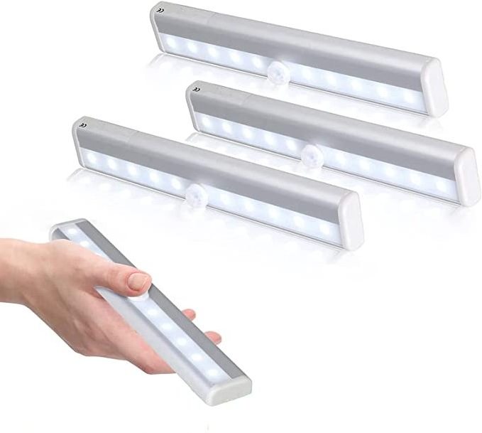 Magnetic 10Led Battery Operated Indoor Led Motion Sensor Light For Stairs