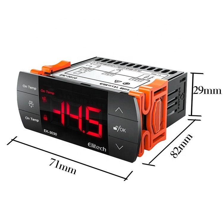 Thermostat Temperature Controller for Cold Storage Freezers Refrigeration and Defrosting Fan