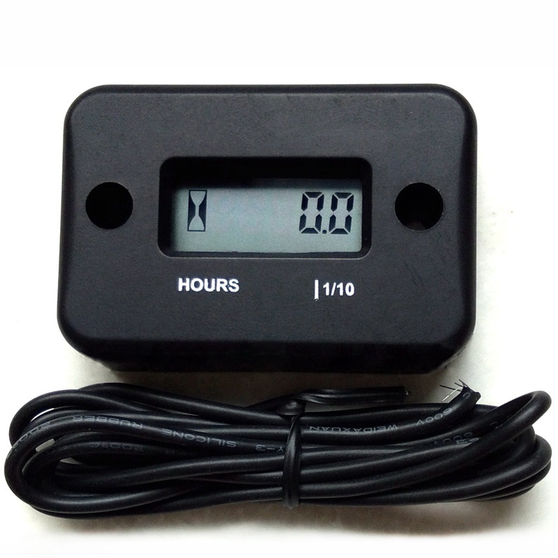 Universal Waterproof Digital Inductive Tachometer LCD Counter Hour Meter timer for Motorcycle