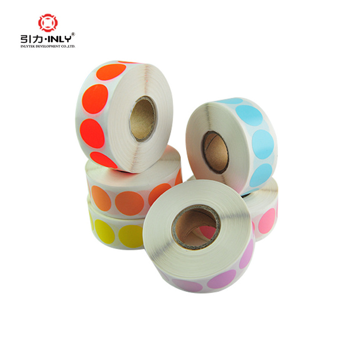 Point sticker color coding label colorful stickers adhesive dot label roll waterproof