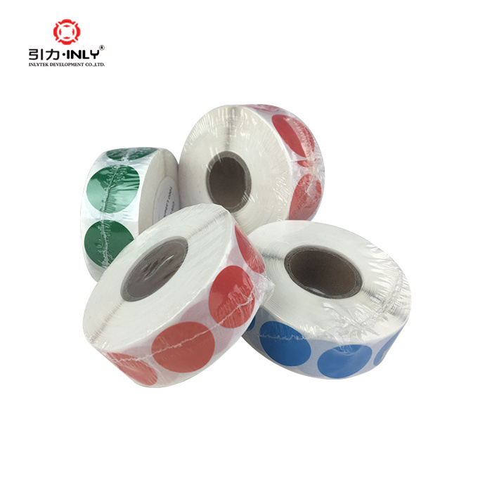 Point sticker color coding label colorful stickers adhesive dot label roll waterproof