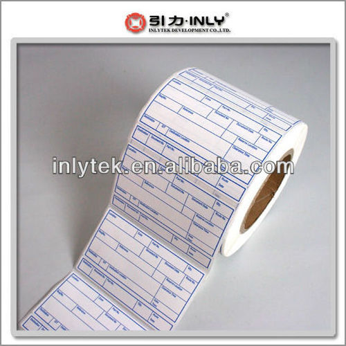 Printed self adhesive medicine label sticker thermal transfer label