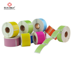 Paper rolls thermal label Varieties color of Dymo Compatible thermal labels roll price transfer paper