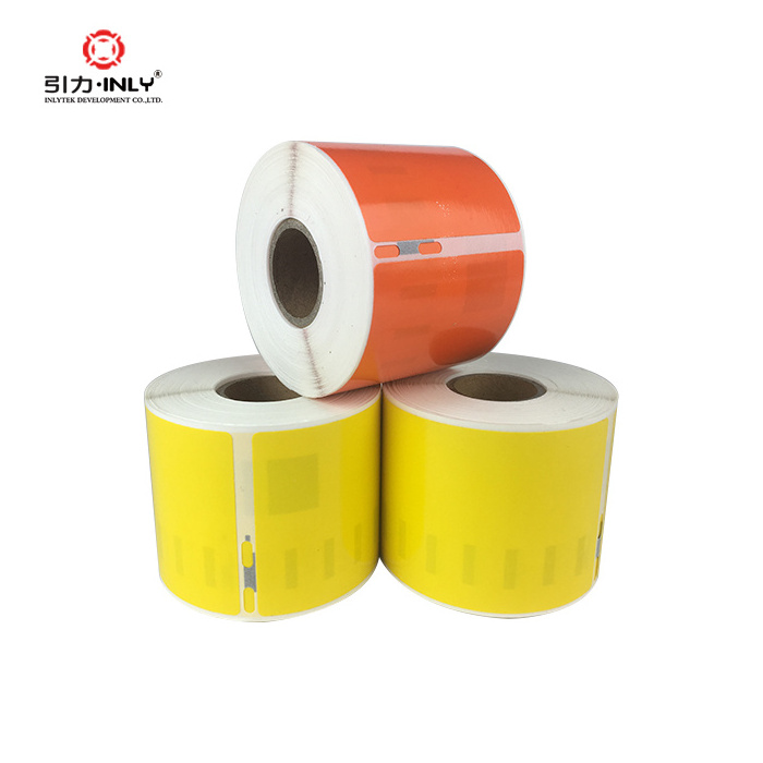 Paper rolls thermal label Varieties color of Dymo Compatible thermal labels roll price transfer paper