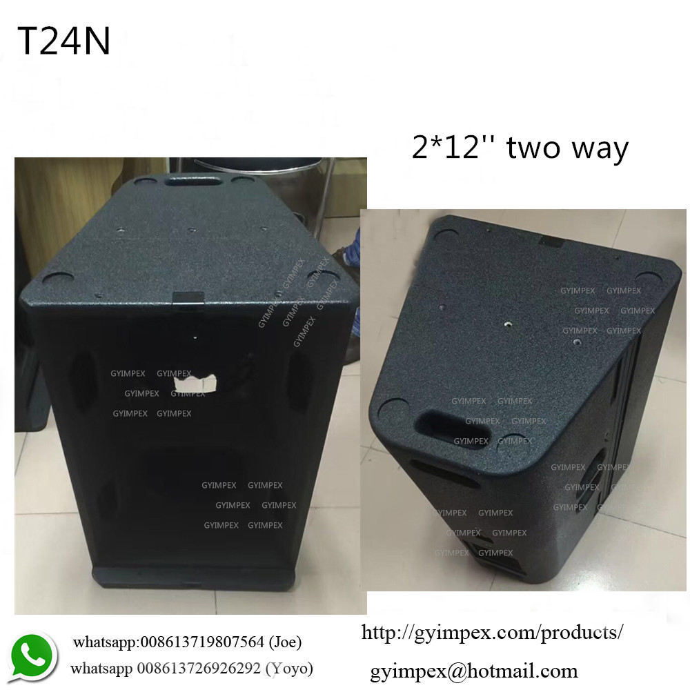 T24N dual 12 inch two way line array empty cabinet