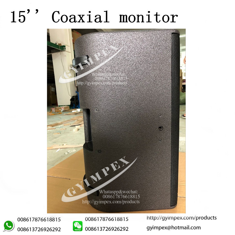 professional stage monitor HiQ coaxial speaker box active acoustics 15 inch empty speaker cabinets