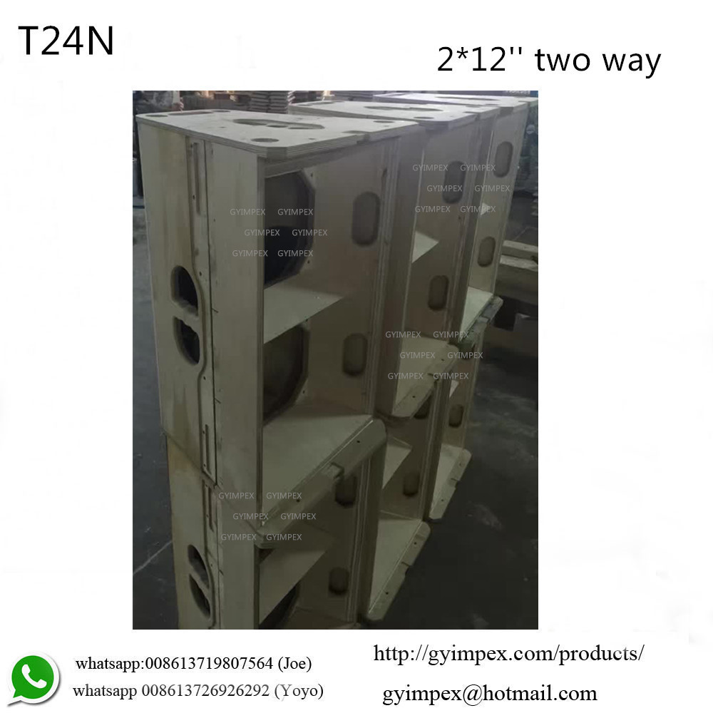 T24N dual 12 inch two way line array empty cabinet