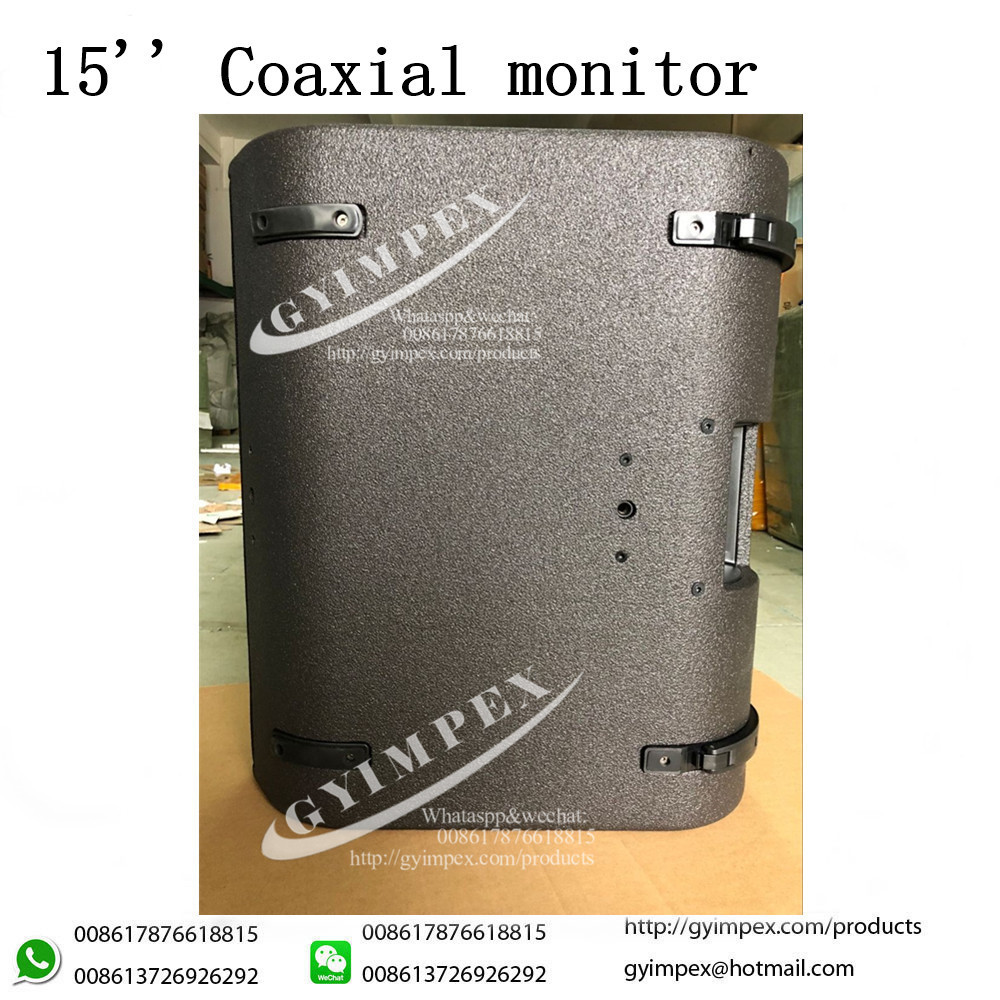 professional stage monitor HiQ coaxial speaker box active acoustics 15 inch empty speaker cabinets