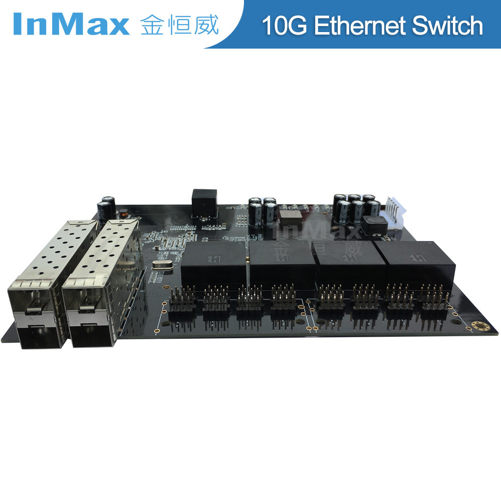 InMax Manufacturer 20 Port Customized 4x10G SFP+ or 16x10/100/1000Mbps 10G Managed 20 Port industrial PoE Ethernet switch