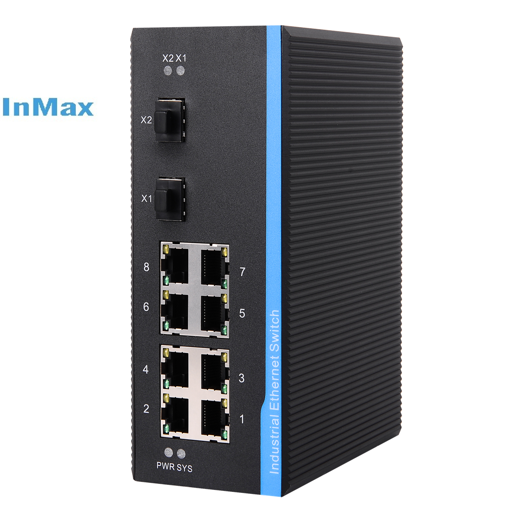 10 port 8 port managed gigabit poe switch industrial poe switch security equipment security camera cctv camera ip camera