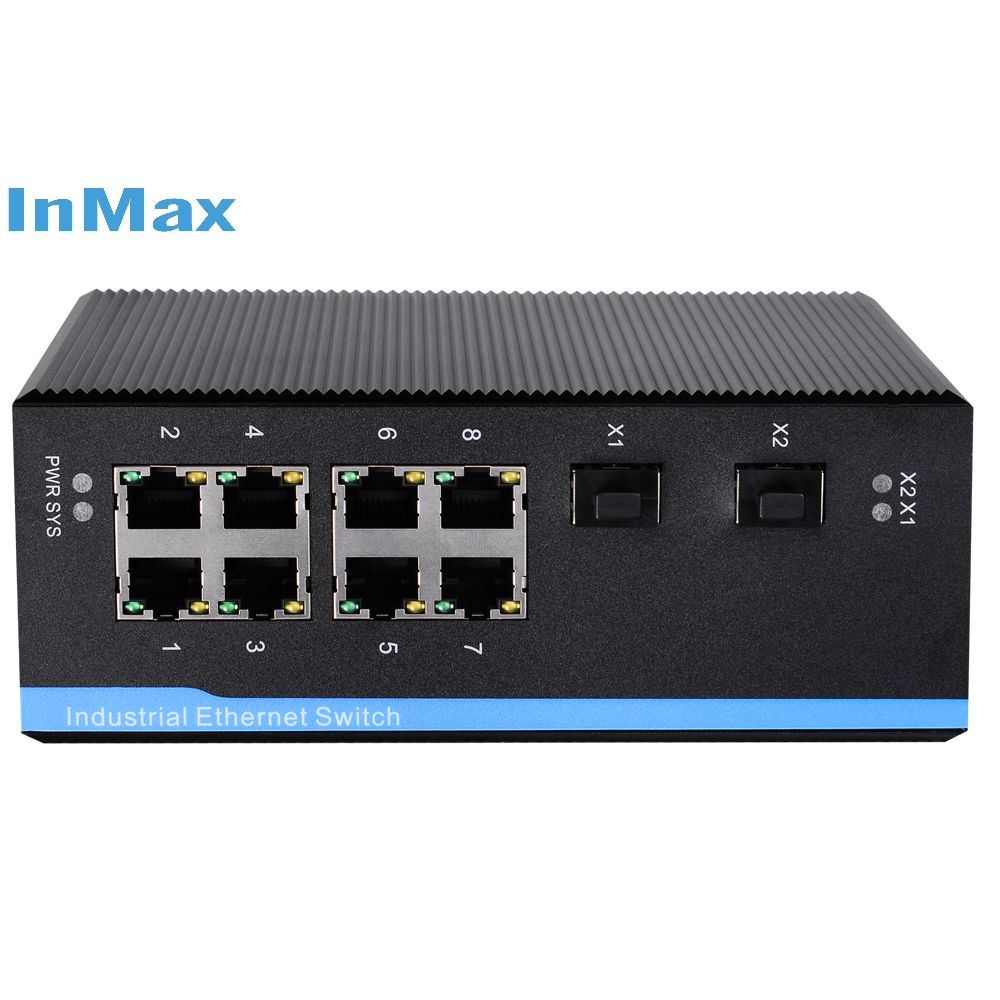 10 port 8 port managed gigabit poe switch industrial poe switch security equipment security camera cctv camera ip camera