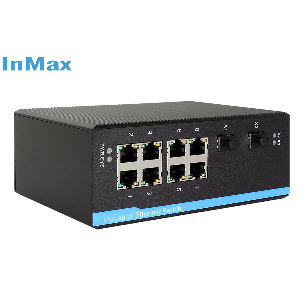 10 port 8 port managed gigabit poe switch industrial poe switch security equipment security camera cctv camera ip camera