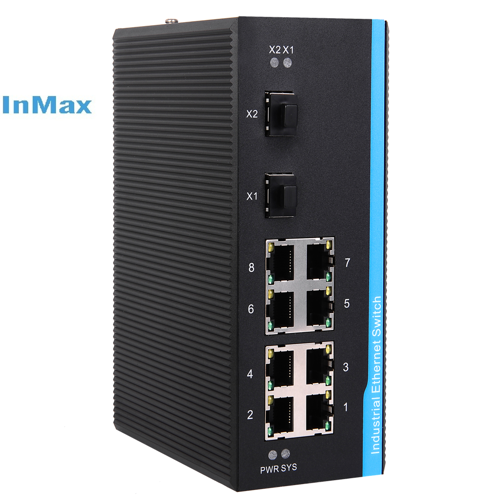 10 port 8 port managed gigabit poe switch industrial poe switch security equipment security camera cctv camera ip camera