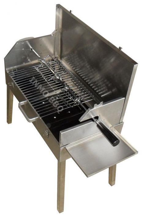 Outdoor Stainless Steel Cypriot Rotisserie Souvlaki Grill Automatic Rotate BBQ Grill