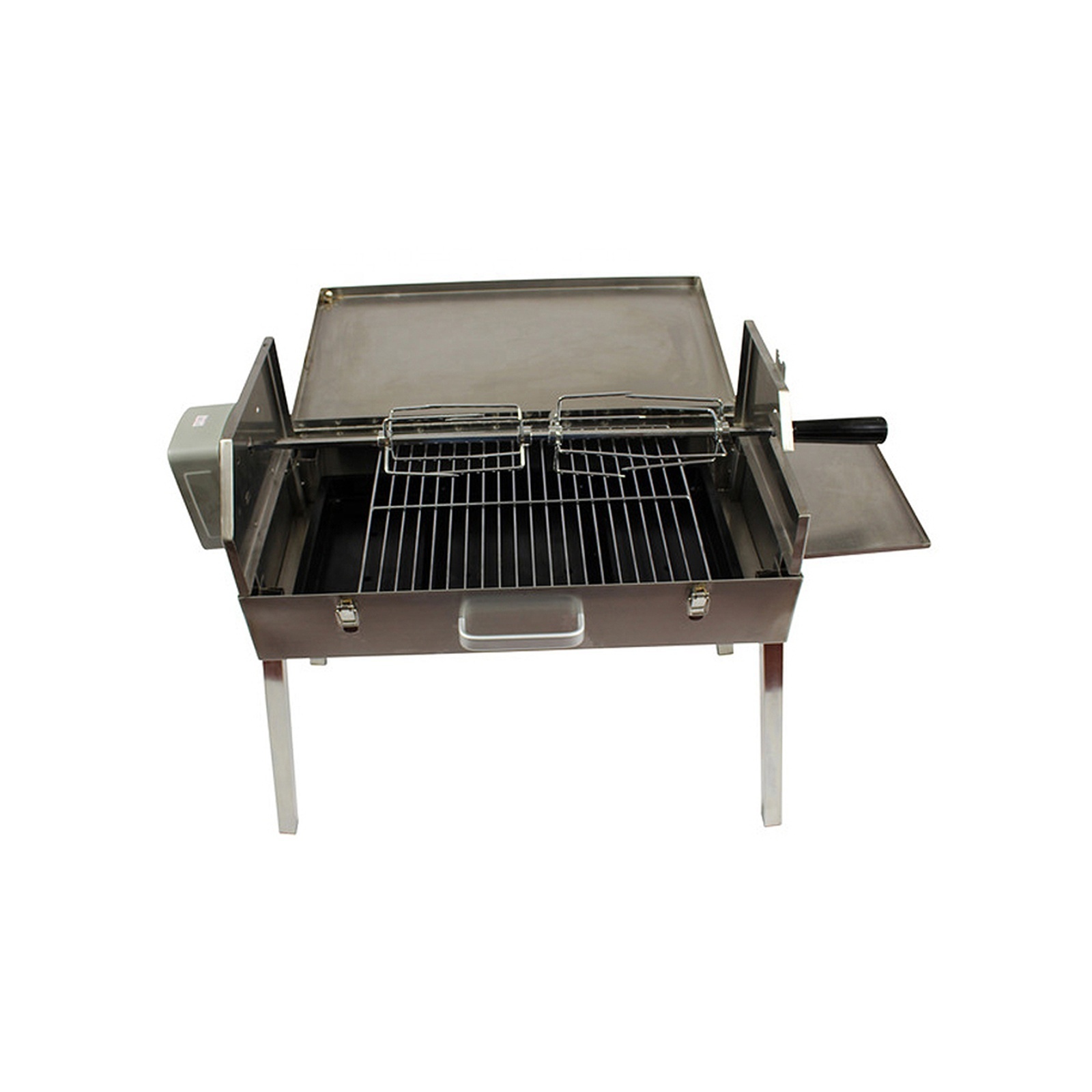 Outdoor Stainless Steel Cypriot Rotisserie Souvlaki Grill Automatic Rotate BBQ Grill