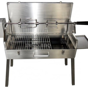 Outdoor Stainless Steel Cypriot Rotisserie Souvlaki Grill Automatic Rotate BBQ Grill