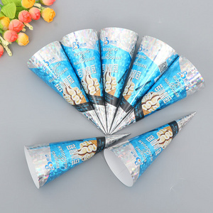 Wholesale Disposable Custom printed Ice Cream Cone Paper Wrapping Cone Sleeves ice cream packaging cone paper