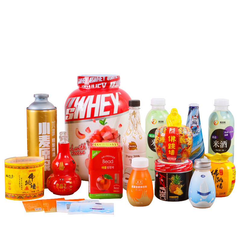 cheap price Heat Seal Water Plastic Bottle Packaging Sleeve PVC Film Shrink Sleeves Wrap Label For PET Bottles plastic label