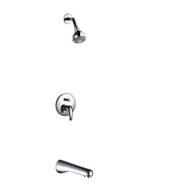 E9904-3 Tub Shower Faucet Set with Valve Shower Trim Kit with 6 Inch High-Pressure Rain Shower Head