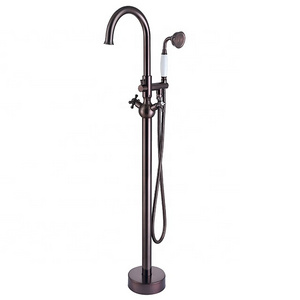 NA005-ORB Bathroom Shower Tub Faucet Bathtub Fixture Mixer Tap Free Standing Faucet