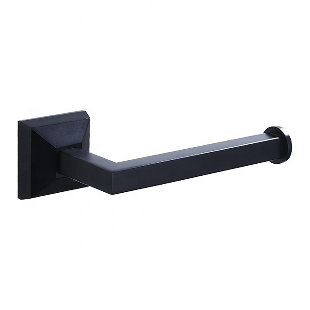 Hot Sale Brass Matt Black Coat Hanger Hook Bathroom Accessories Wall Mounted Robe Hook