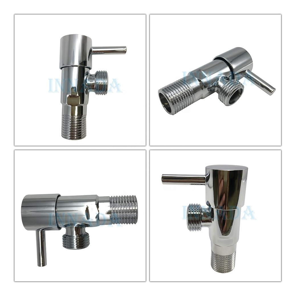 ND902 High Quality brass angle valve stainless steel angle valve toilet bathroom angle stop valve