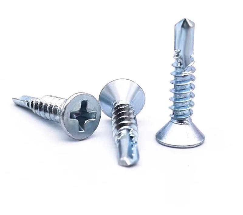 Countersunk cross head  stainless steel self drilling  screw DIN7504P