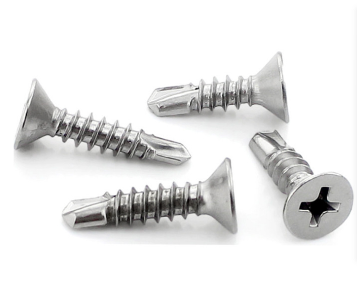 Countersunk cross head  stainless steel self drilling  screw DIN7504P