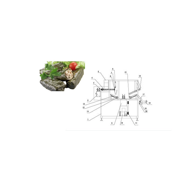 Factory Direct Large Output Vine Device Grape Leaf Rice Rolling Machine