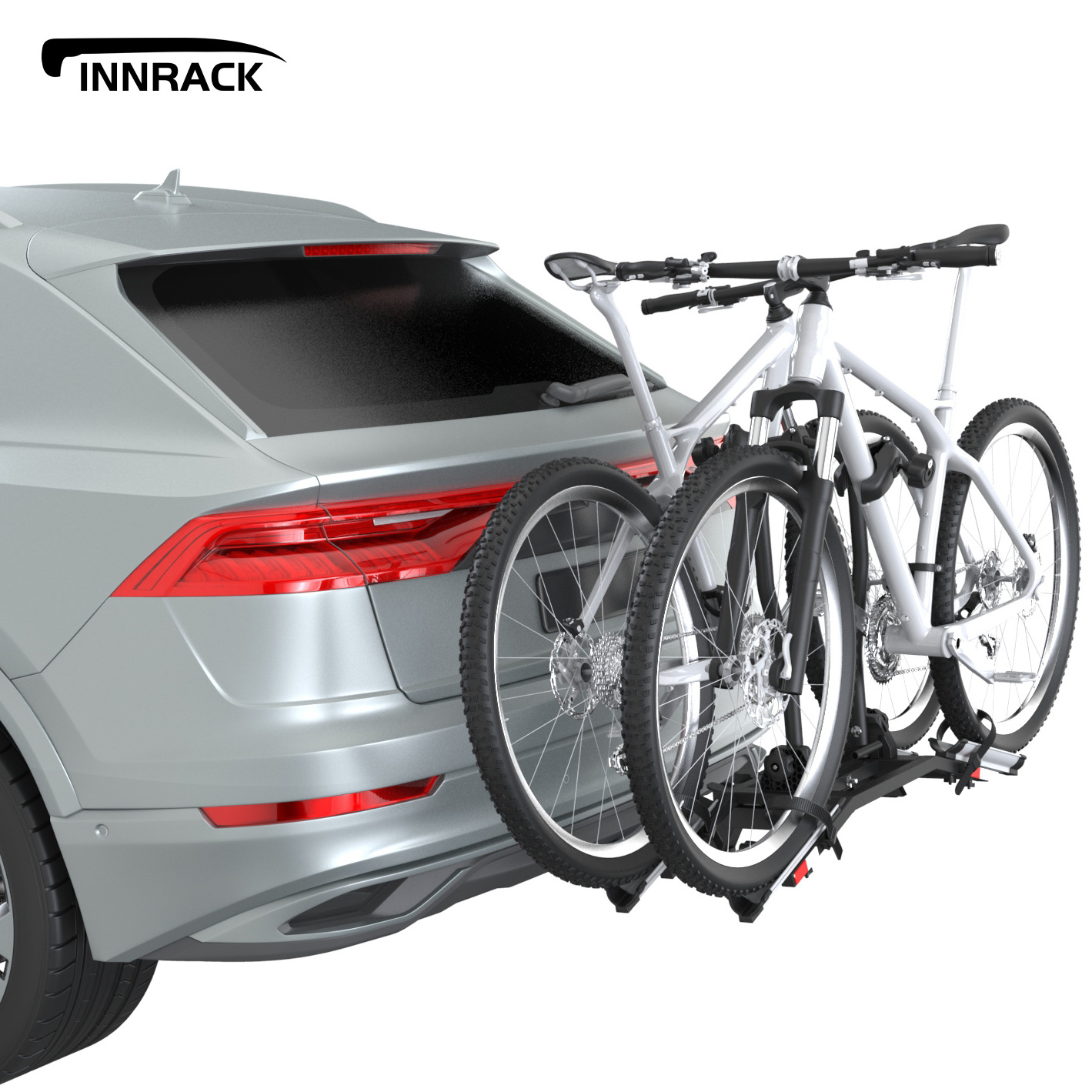 OEM Manufacture 2 bikes rack hitch rear Mounted 2 Bicycles Car Cycle E-Bike Carrier Rack for Fat Tire